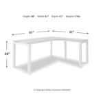 Baraga Home Office L-Desk Desks Ashley Furniture 23