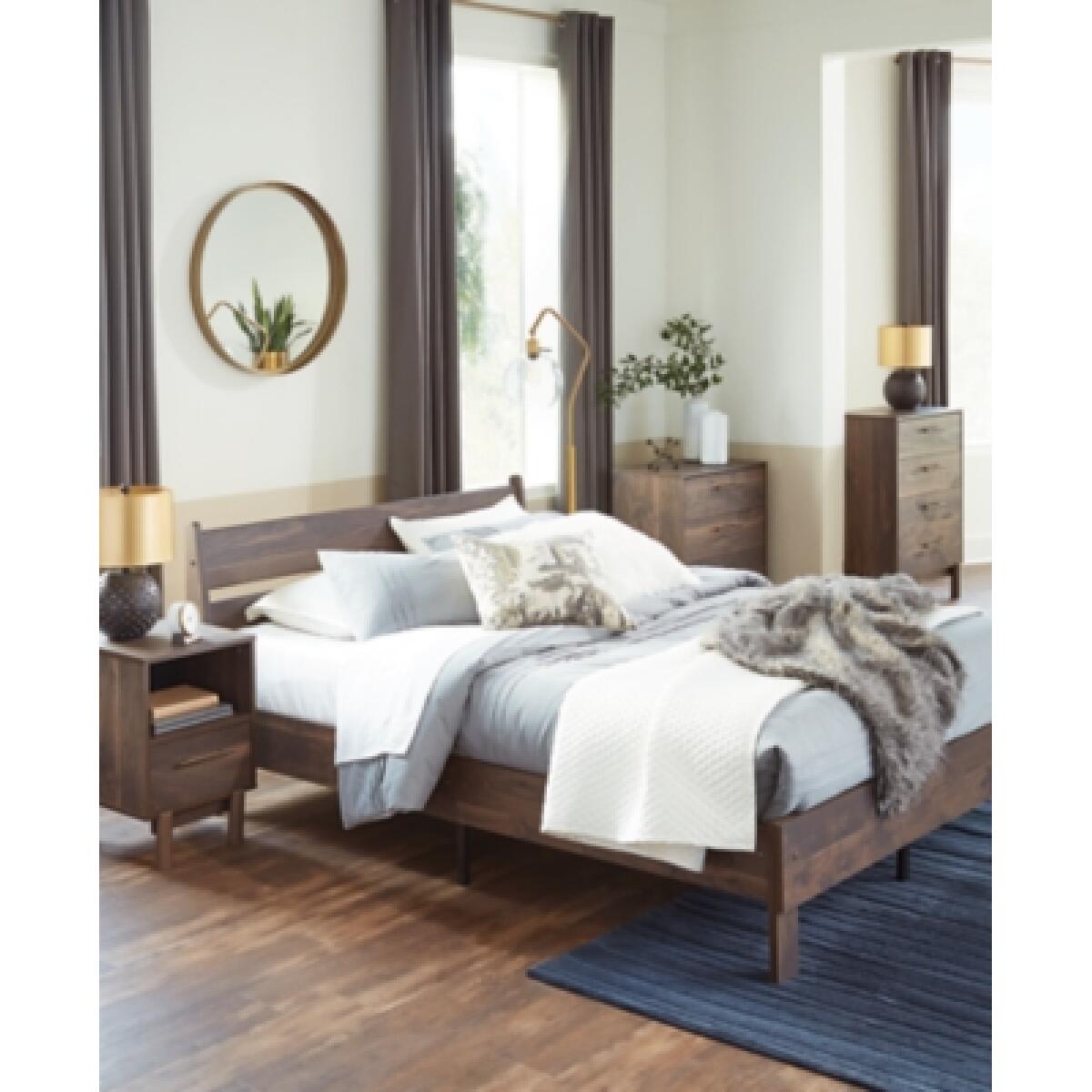 Calverson Queen Panel Platform Bed Beds Ashley Furniture 18