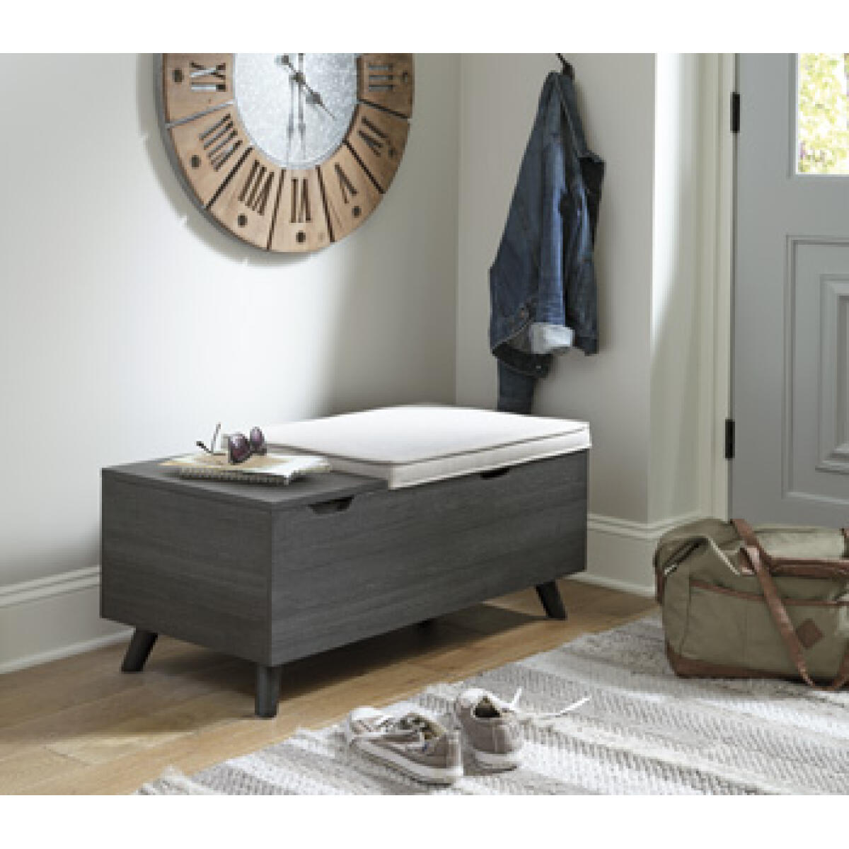 Yarlow Storage Bench Accent Furniture Ashley Furniture 9