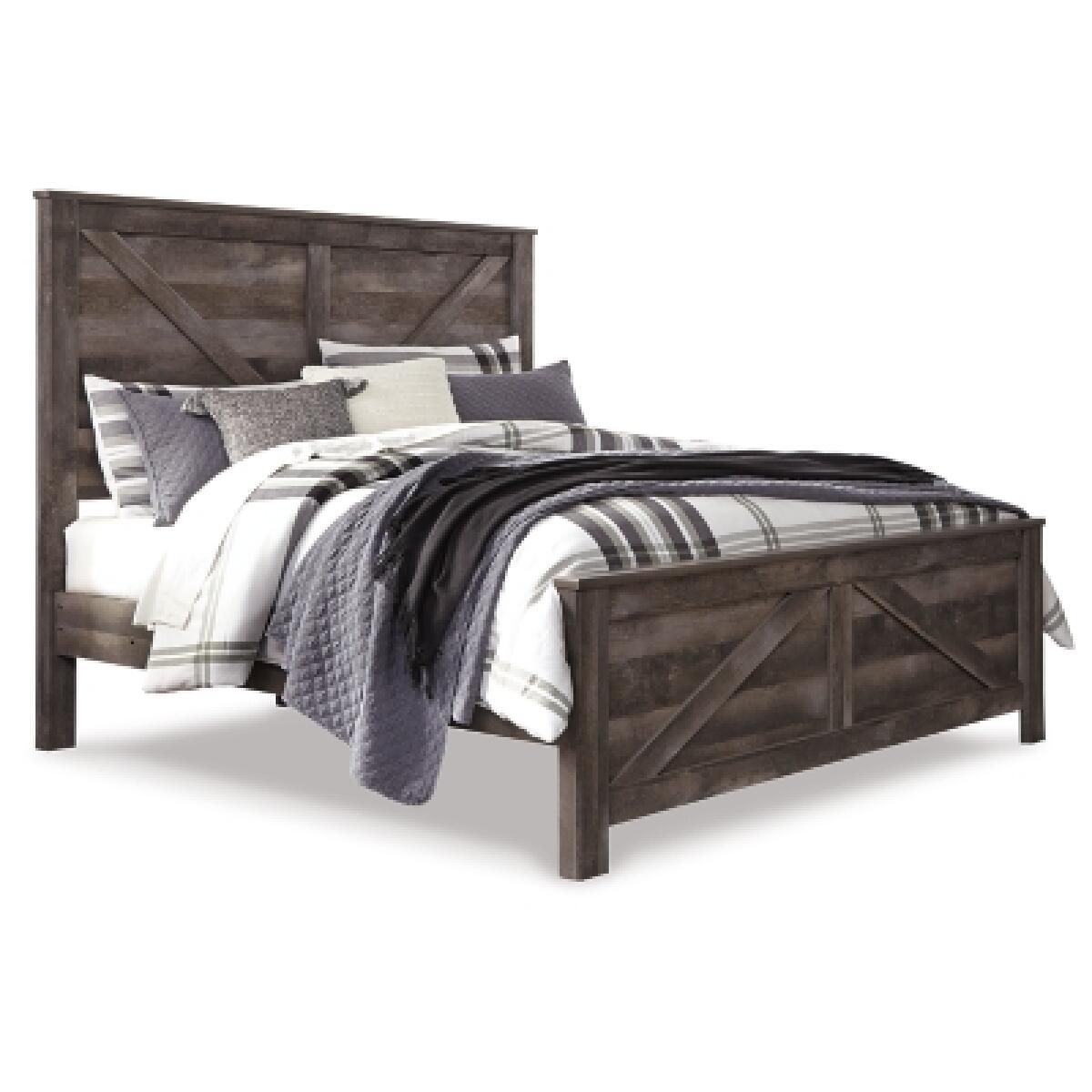 Wynnlow King Crossbuck Panel Bed Beds Ashley Furniture 12