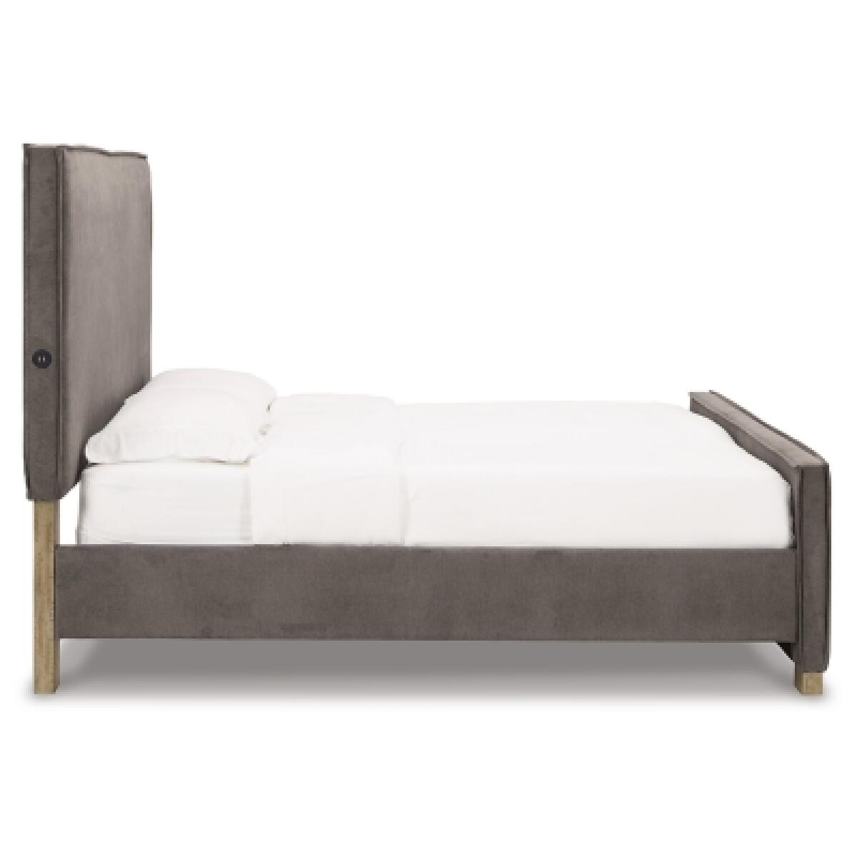 Krystanza Queen Upholstered Panel Bed Beds Ashley Furniture 15