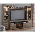 Trinell 4-Piece Entertainment Center with Electric Fireplace Fireplaces Ashley Furniture 11