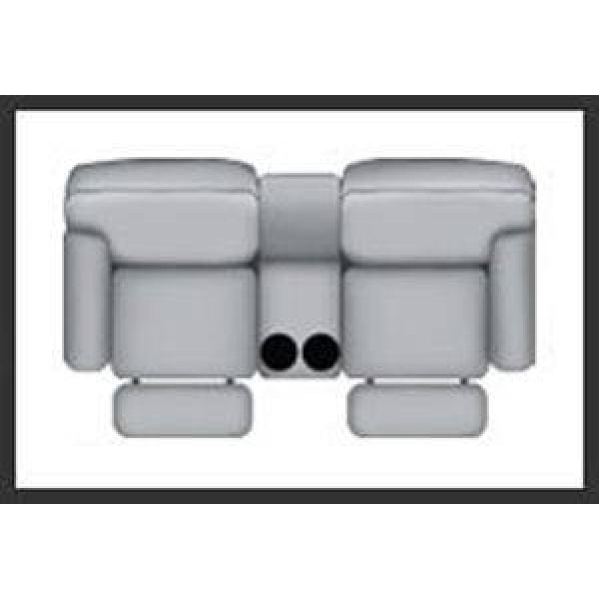 Safe Bet Power Headrest Sofa w/Console Loveseats Customizable 6