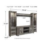 Wynnlow 4-Piece Entertainment Center Entertainment Stands Ashley Furniture 27