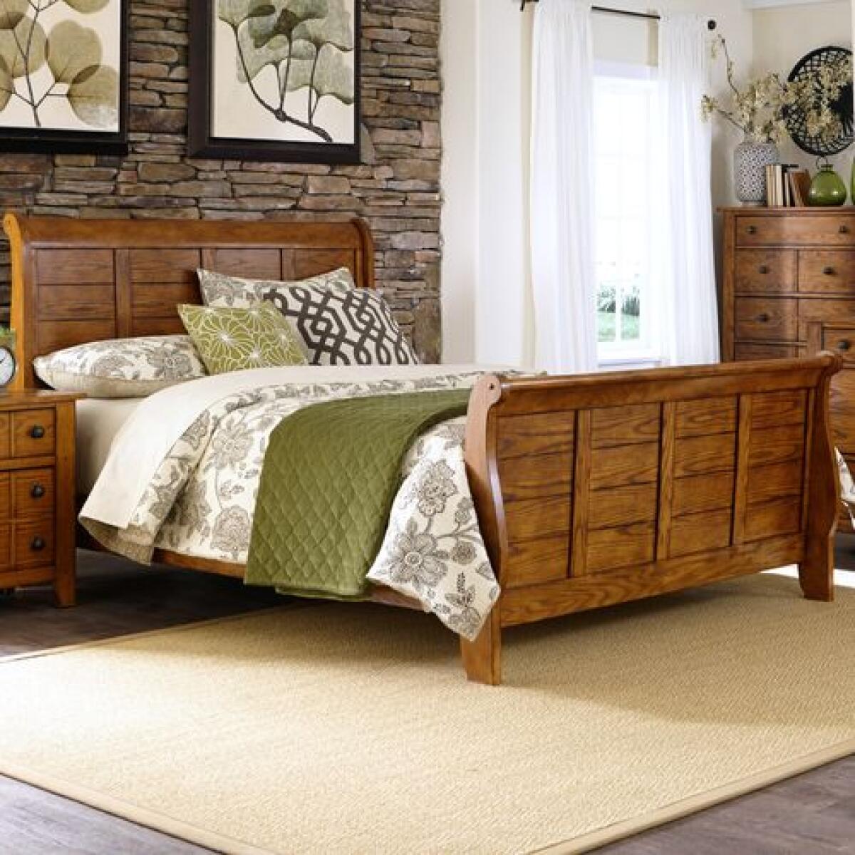 Grandpas Cabin Sleigh Bed Beds Liberty Furniture 4