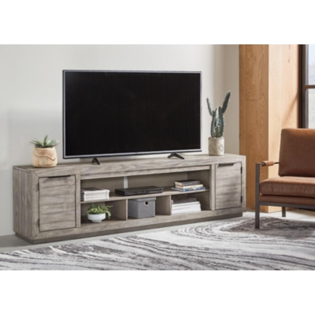 Naydell 92″ TV Stand Entertainment Stands Ashley Furniture 11