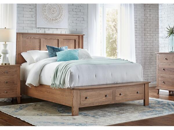 Queen Footboard Storage Bench Bed Components Amish Esentials