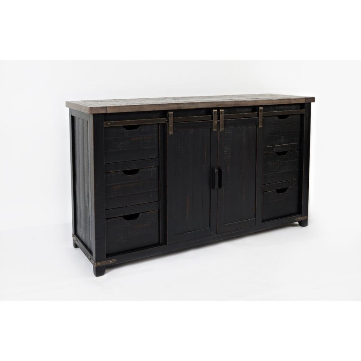 Madison County 60″ Barn Door Server Dining Storage Customizable 6