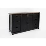 Madison County 60″ Barn Door Server Dining Storage Customizable 10