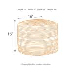 Absalom Pouf Ottomans & Poufs Ashley Furniture 15