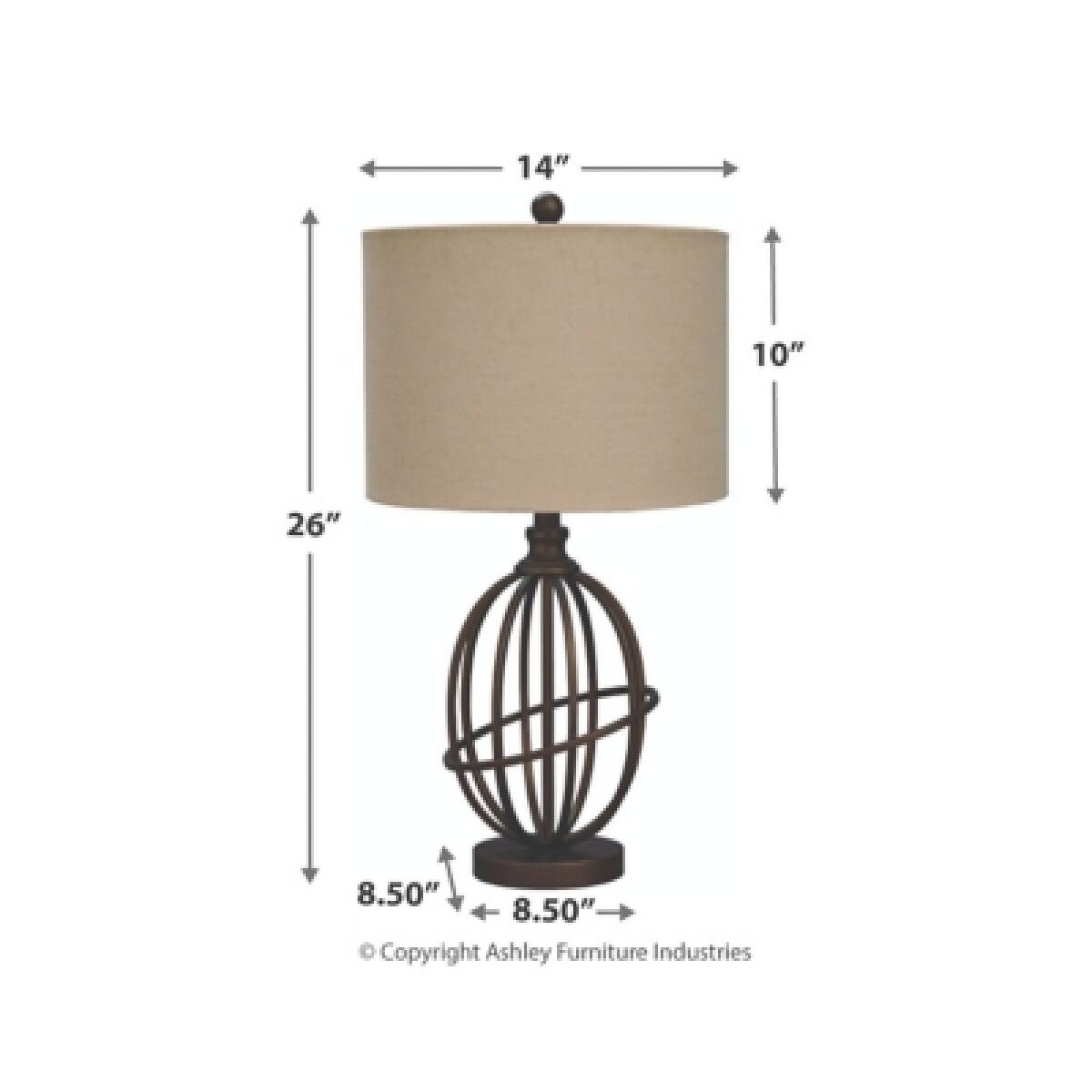 Manasa Table Lamp Lighting Ashley Furniture 9