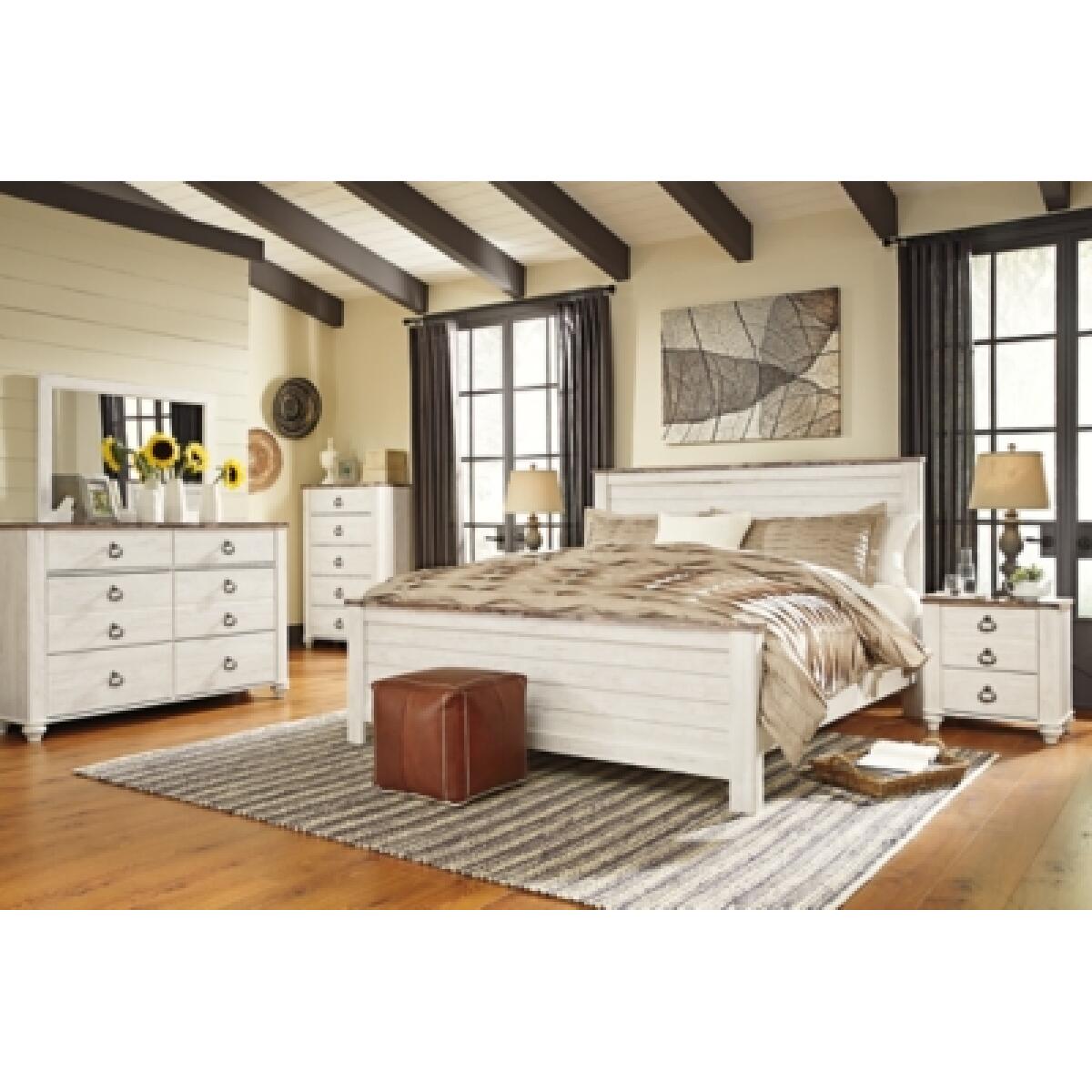 Willowton California King Panel Bed Beds Ashley Furniture 10