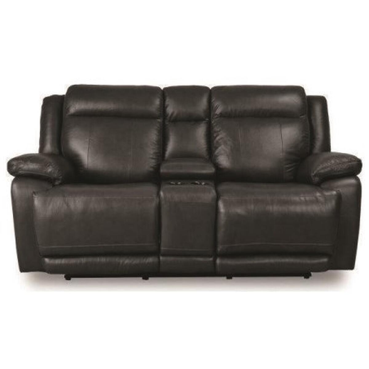 Evo Power Reclining Console Love Seat with Power Headrest Loveseats Bassett Furniture 2