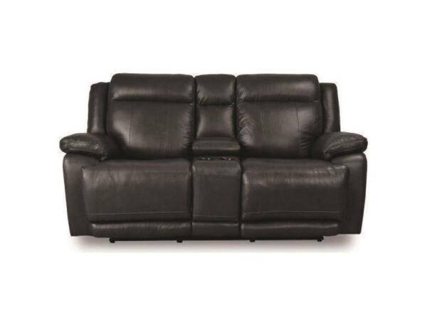 Evo Power Reclining Console Love Seat with Power Headrest Loveseats Bassett Furniture 2