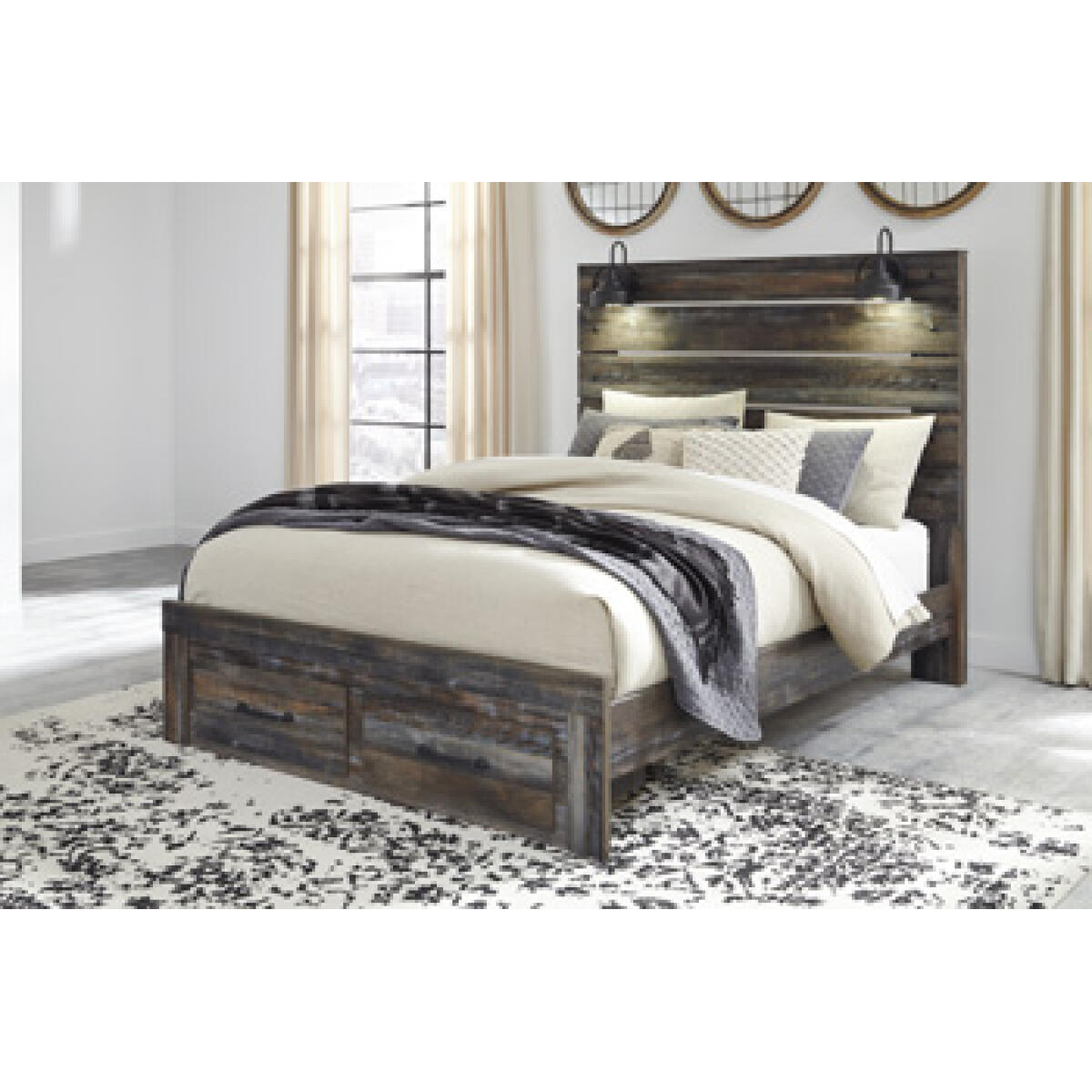 Drystan Queen Panel Bed with 2 Storage Drawers Beds Ashley Furniture 7
