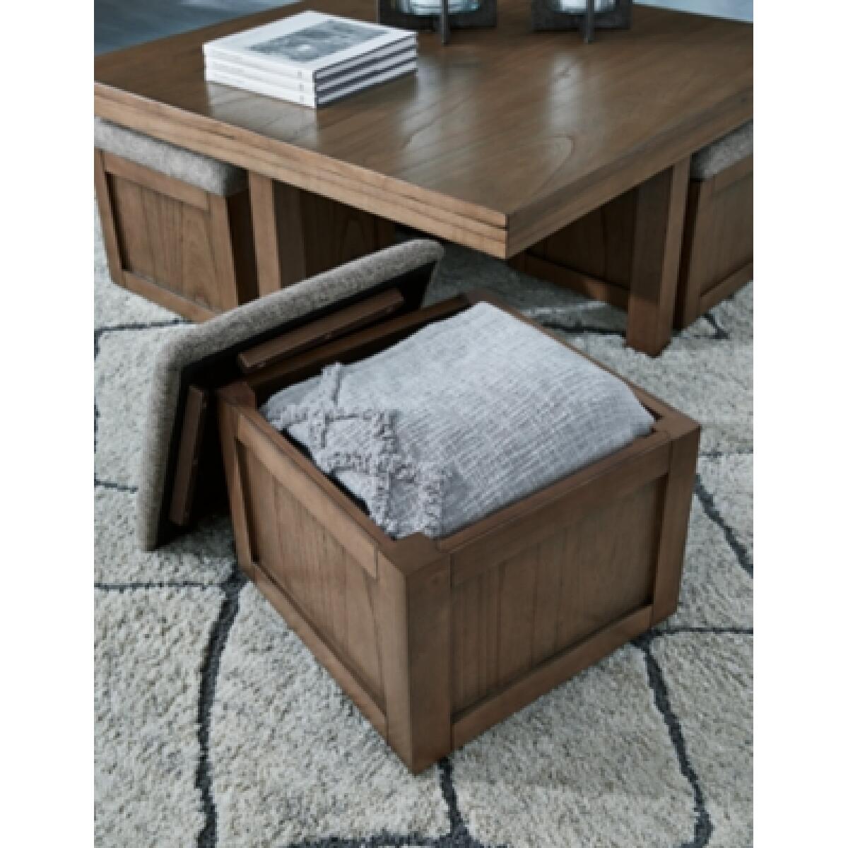 Boardernest Coffee Table with 4 Stools Cocktail & Coffee Tables Ashley Furniture 17