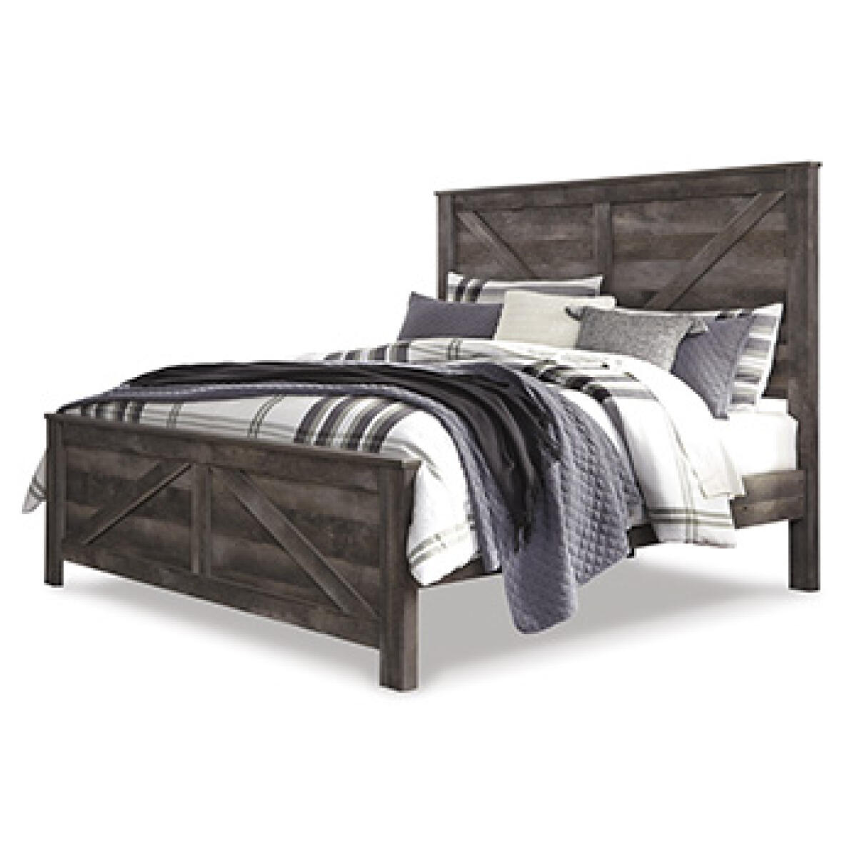 Wynnlow King Crossbuck Panel Bed Beds Ashley Furniture 11
