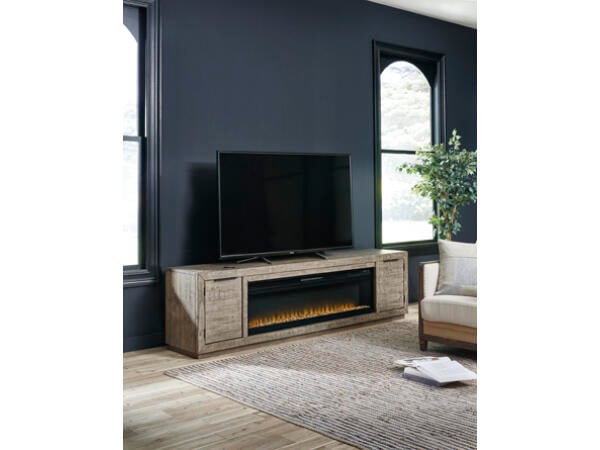Krystanza TV Stand with Electric Fireplace Fireplaces Ashley Furniture