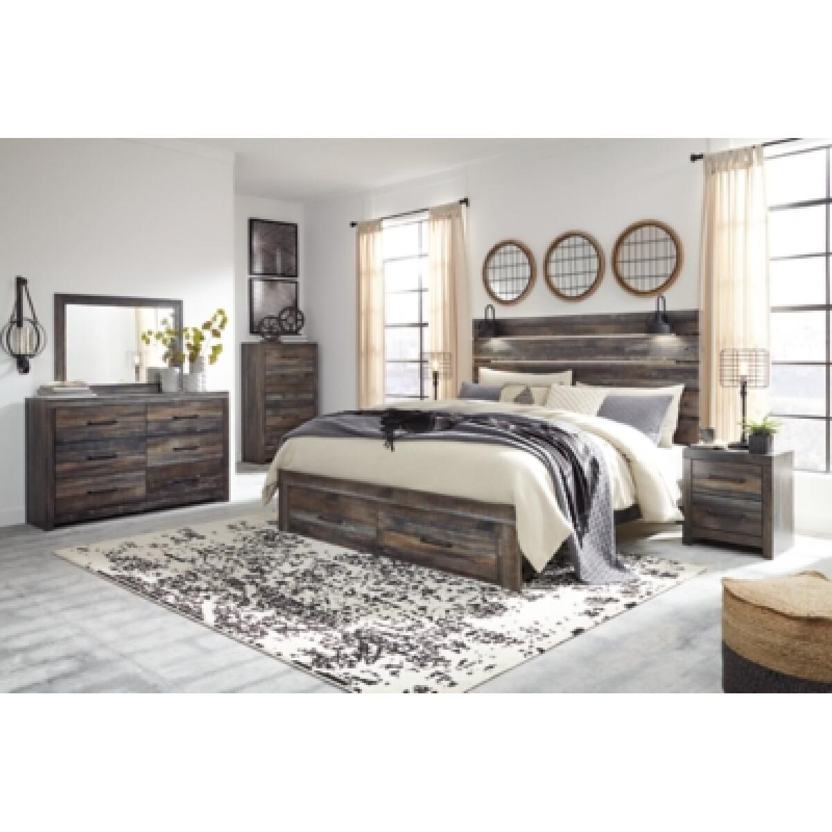 Drystan King Panel Bed with 2 Storage Drawers Beds Ashley Furniture 10