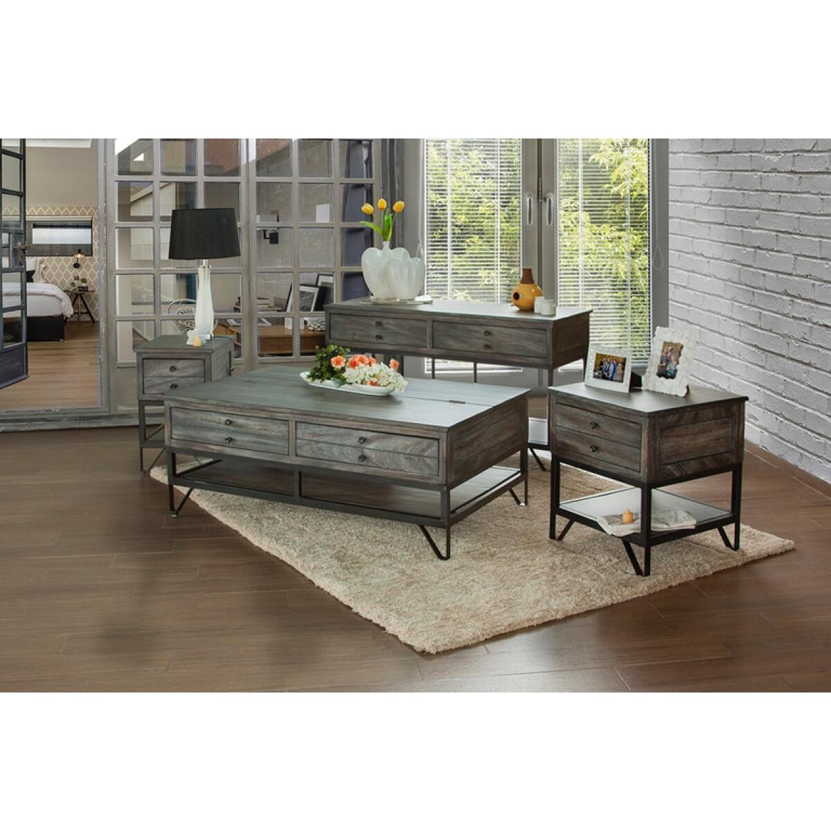 Moro 2 Drawer With Lid Cocktail Table IFD686CKTL Cocktail & Coffee Tables International Furniture Direct 5