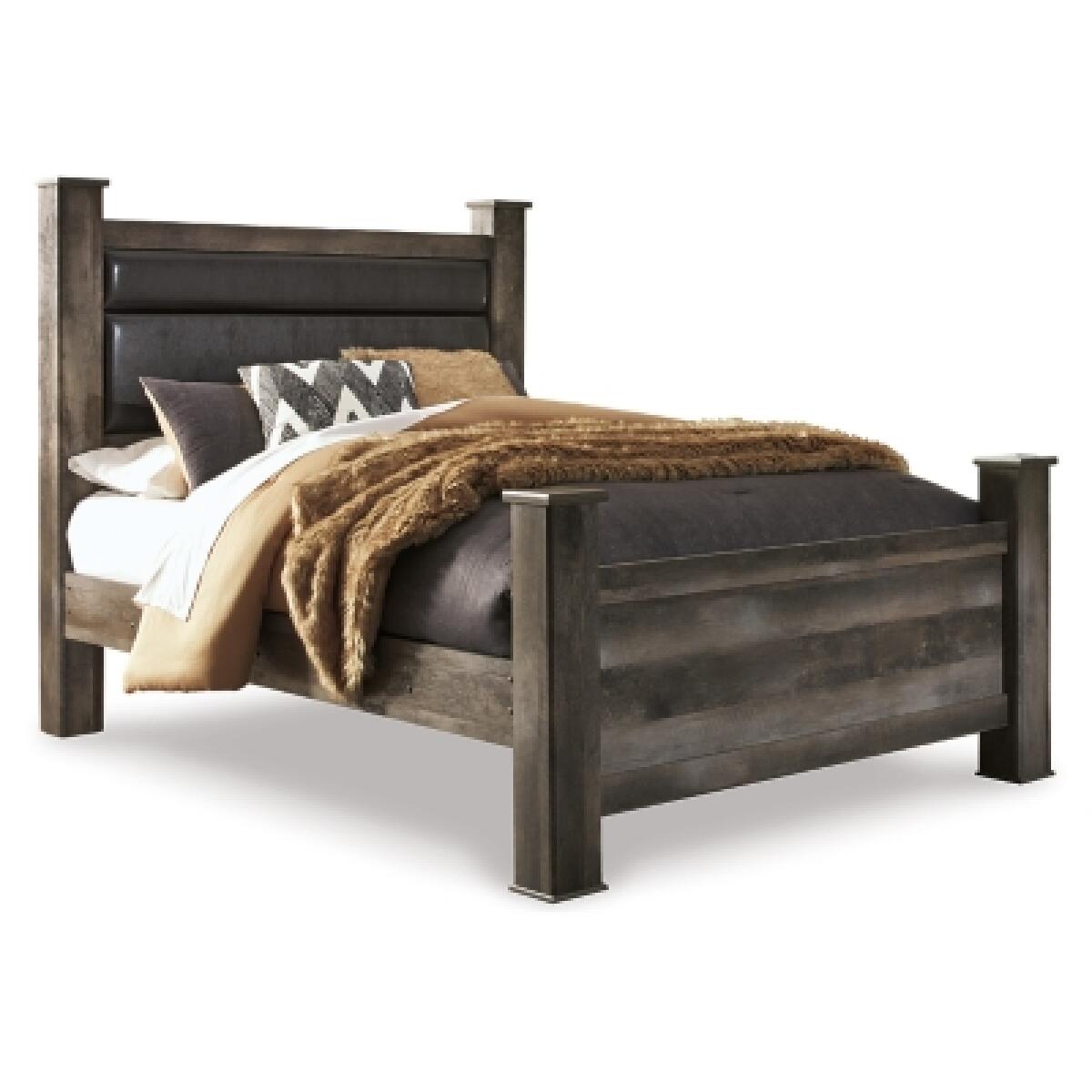 Wynnlow Queen Upholstered Poster Bed Beds Ashley Furniture 5