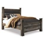Wynnlow Queen Upholstered Poster Bed Beds Ashley Furniture 8