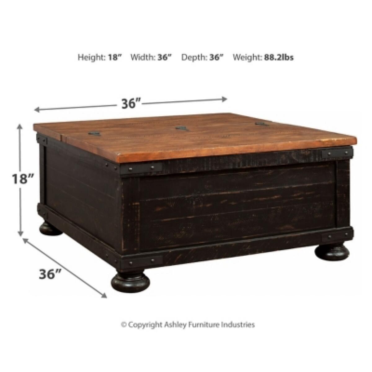 Valebeck Coffee Table with Lift Top Cocktail & Coffee Tables Ashley Furniture 12