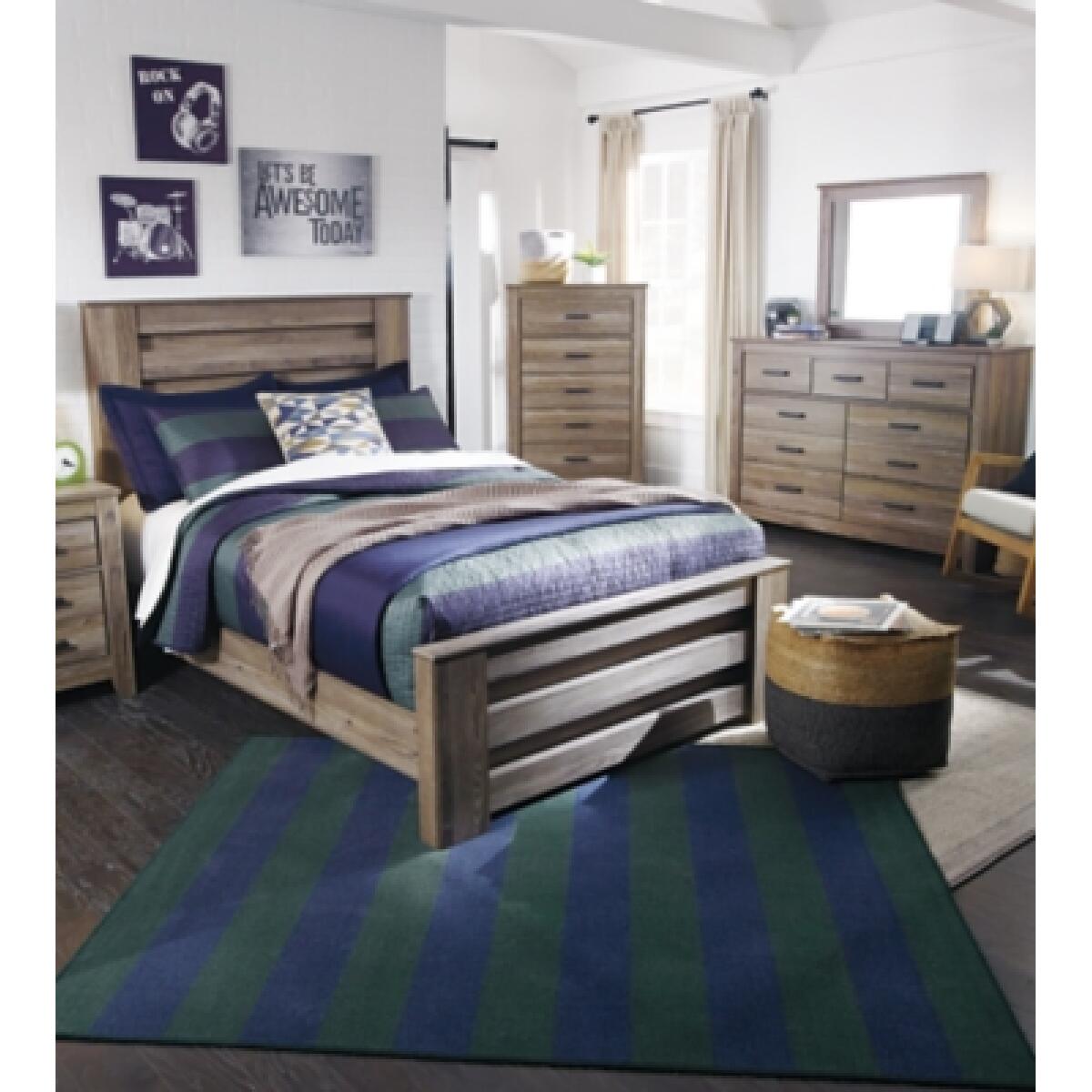 Zelen Full Panel Bed Beds Ashley Furniture 21