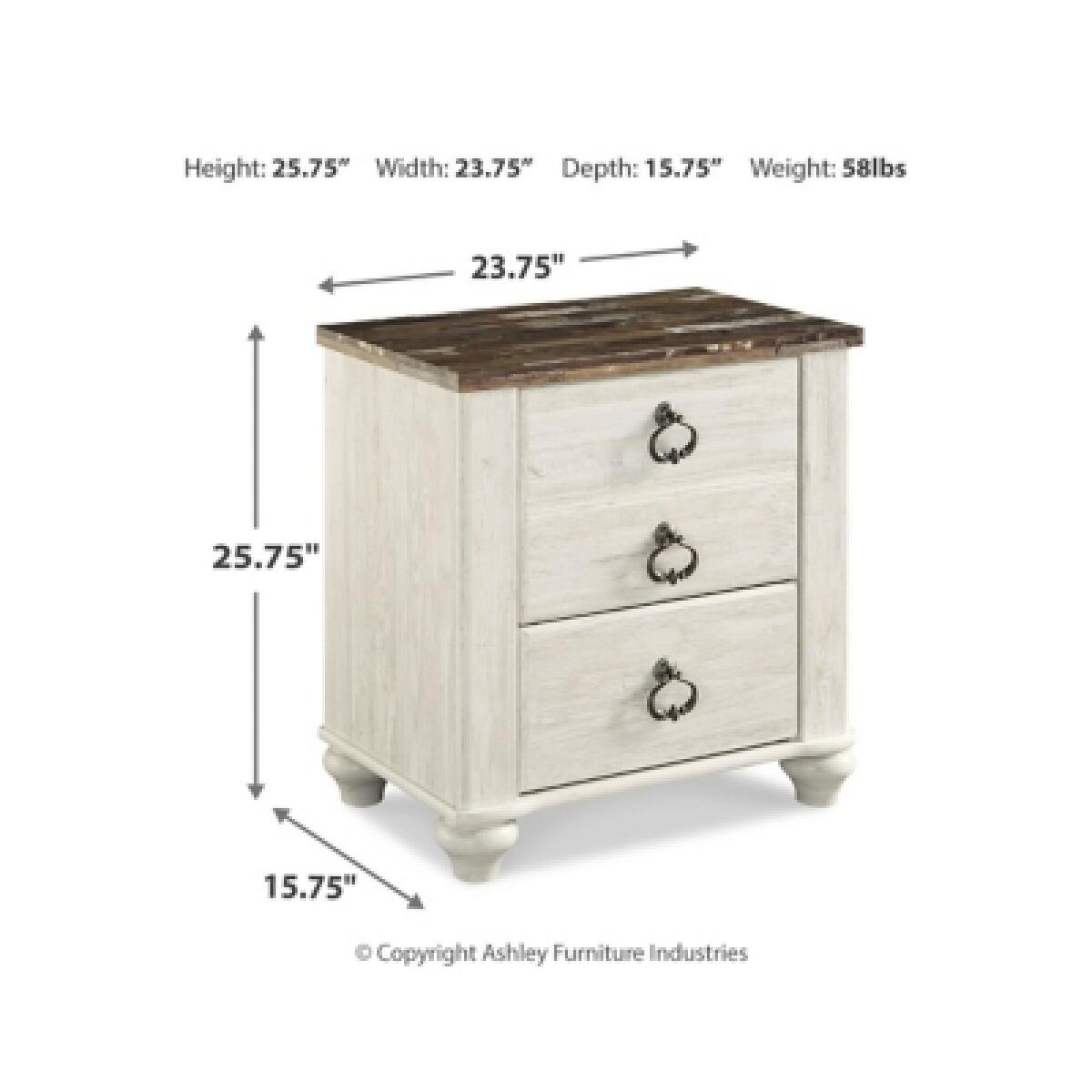 Willowton Nightstand Nightstands Ashley Furniture 11