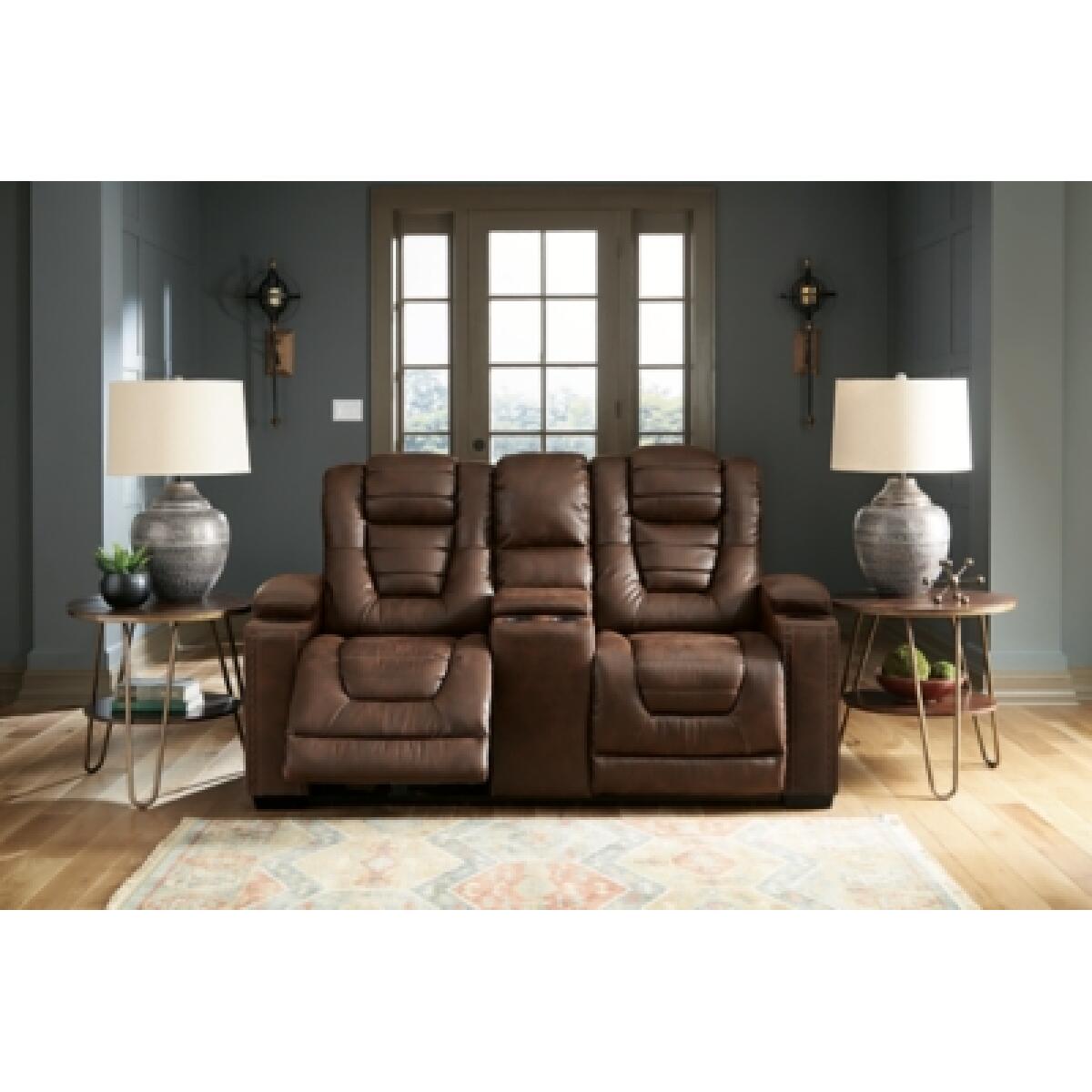 Owner’s Box Power Reclining Loveseat with Console Loveseats Ashley Furniture 17