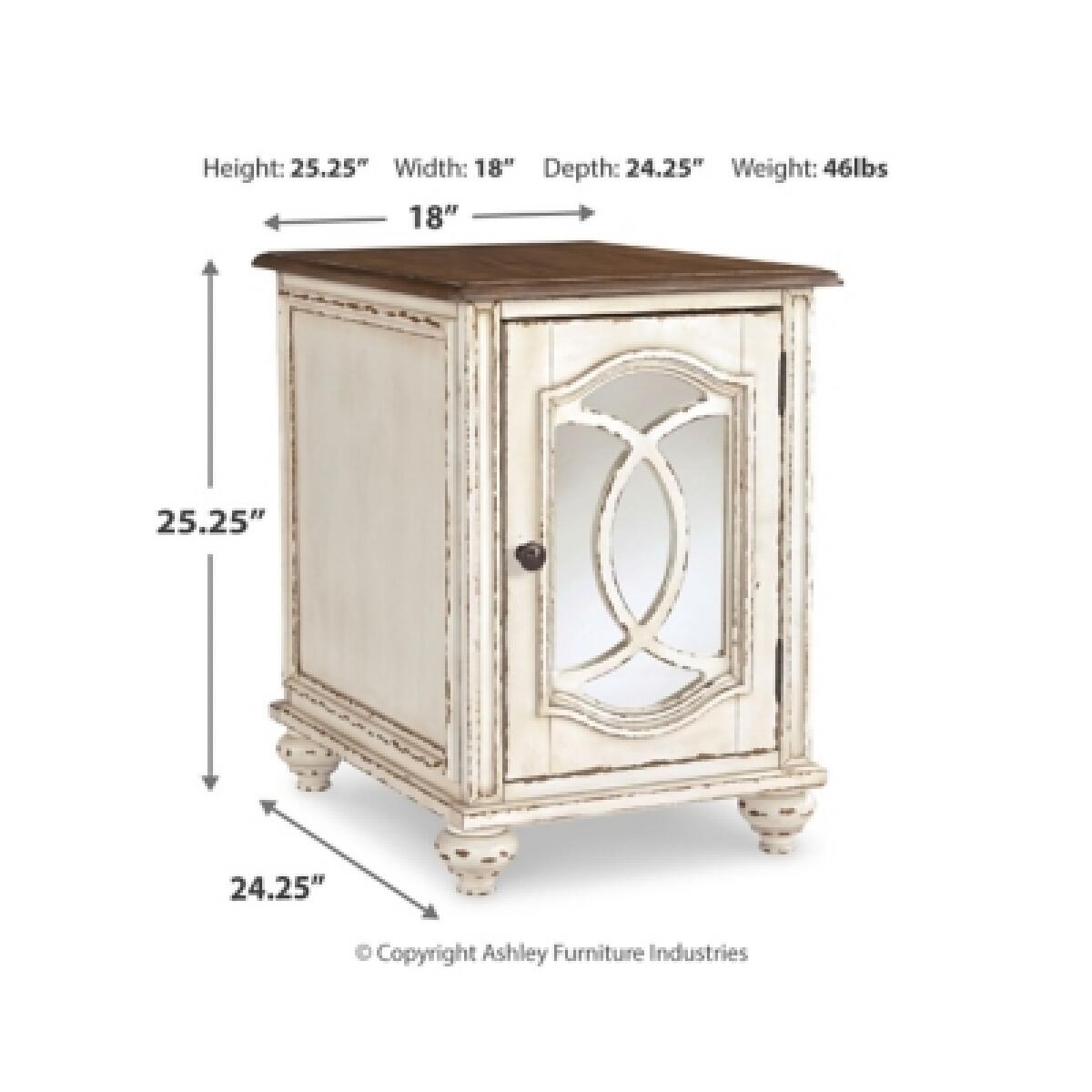 Realyn Chairside End Table Chairside Tables Ashley Furniture 15
