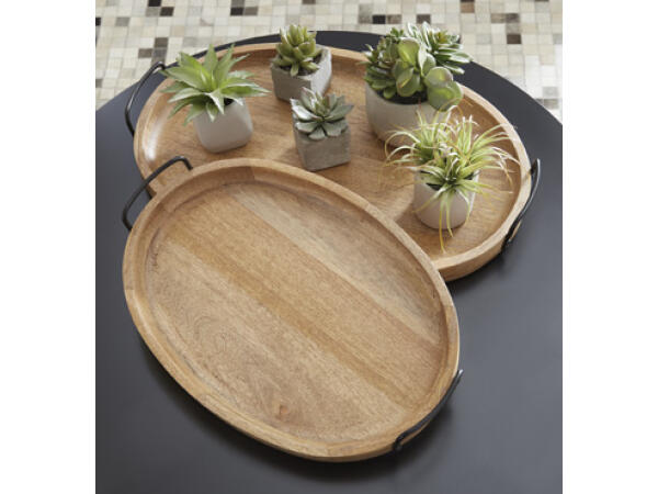 Jocelyne Tray (Set of 2) Accents Ashley Furniture