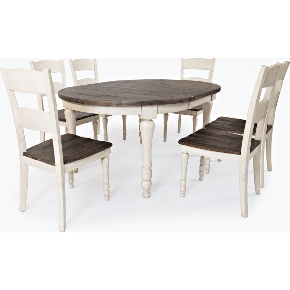Madison County Dining Table Vintage White Finish Dining Tables Jofran 6