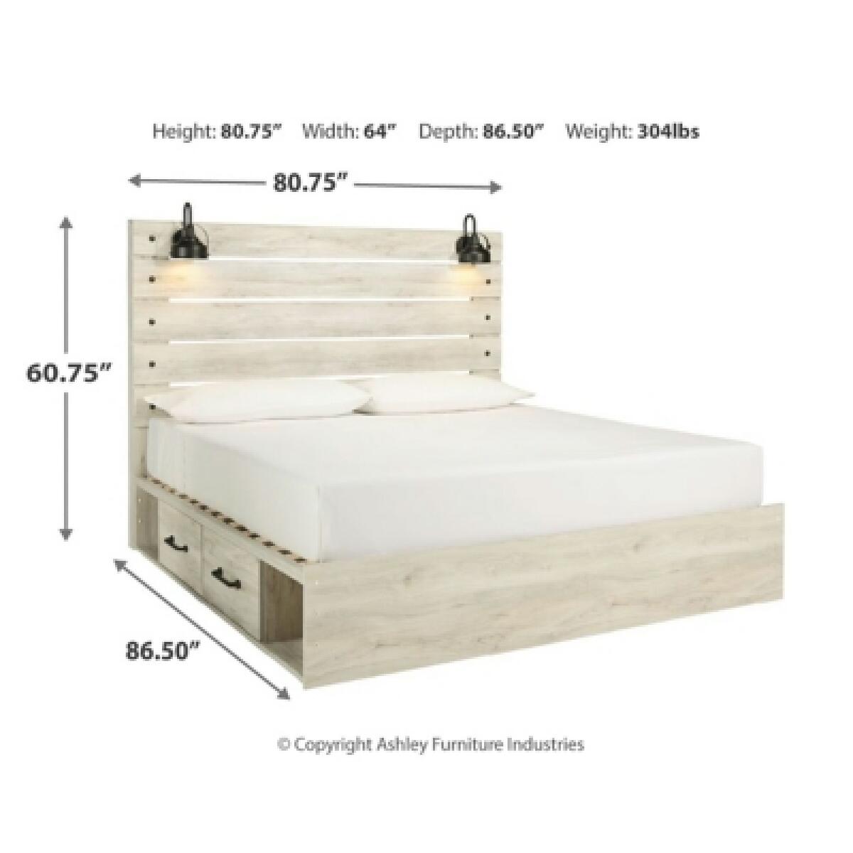Cambeck King Panel Bed with 4 Storage Drawers Beds Ashley Furniture 13