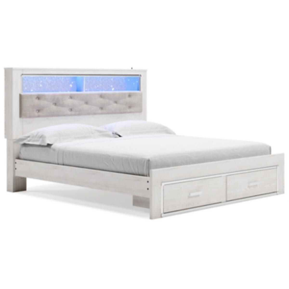 Altyra King Upholstered Bookcase Bed with Storage Beds Ashley Furniture 10