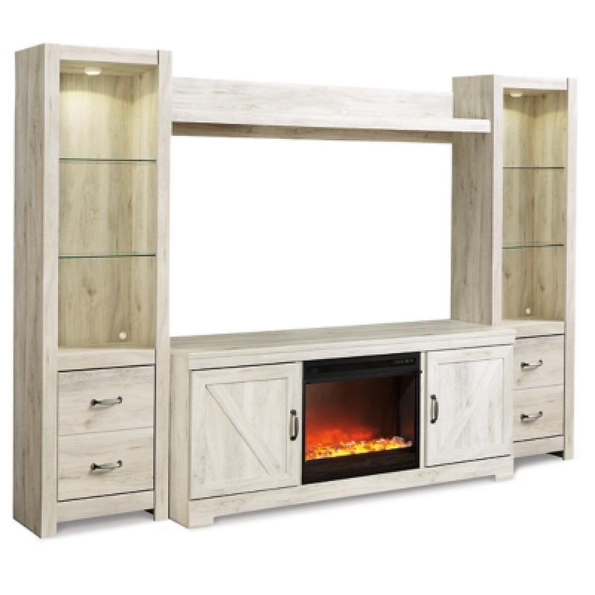 Bellaby 4-Piece Entertainment Center with Fireplace Fireplaces Ashley Furniture 10