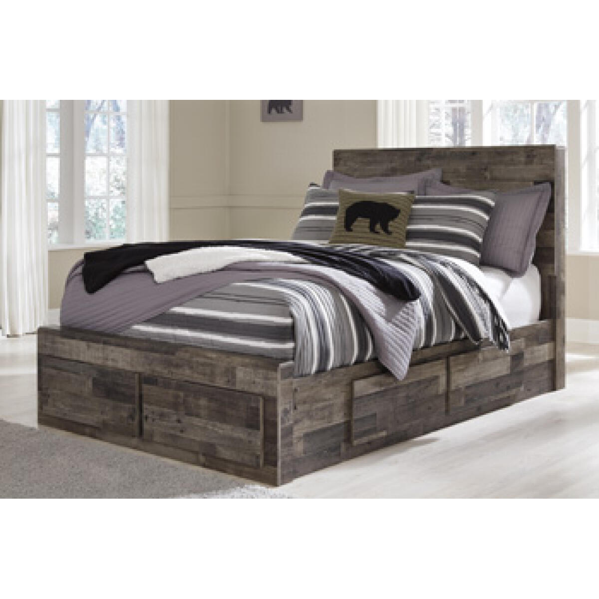 Derekson Full Panel Bed with 6 Storage Drawers Beds Ashley Furniture 10