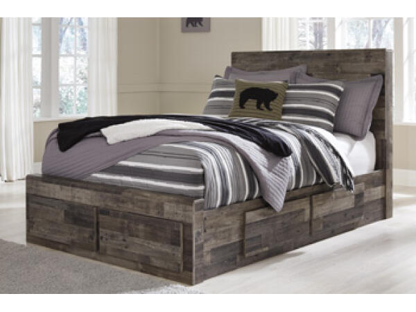 Derekson Full Panel Bed with 6 Storage Drawers Beds Ashley Furniture