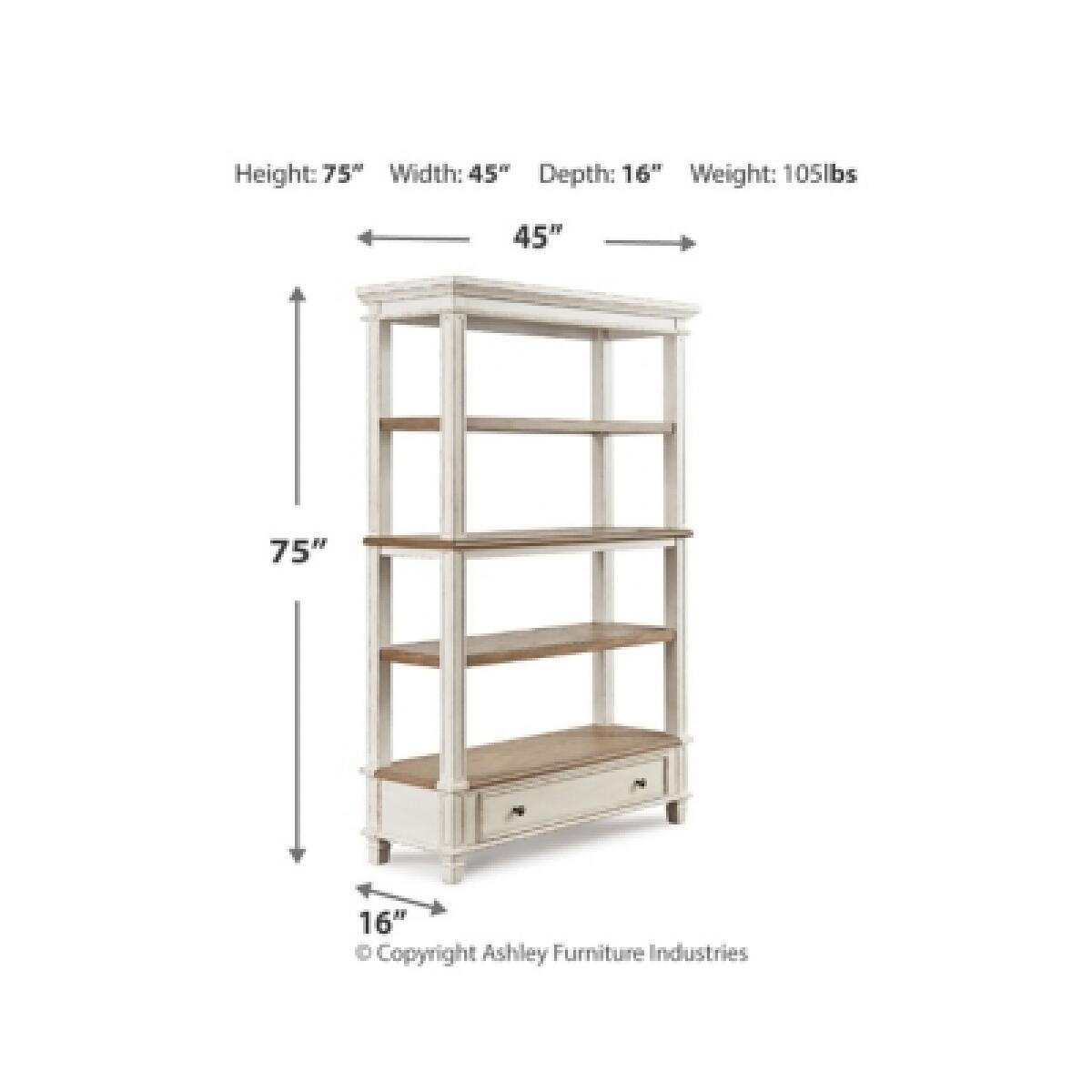 Realyn 75″ Bookcase Bookcases Ashley Furniture 13