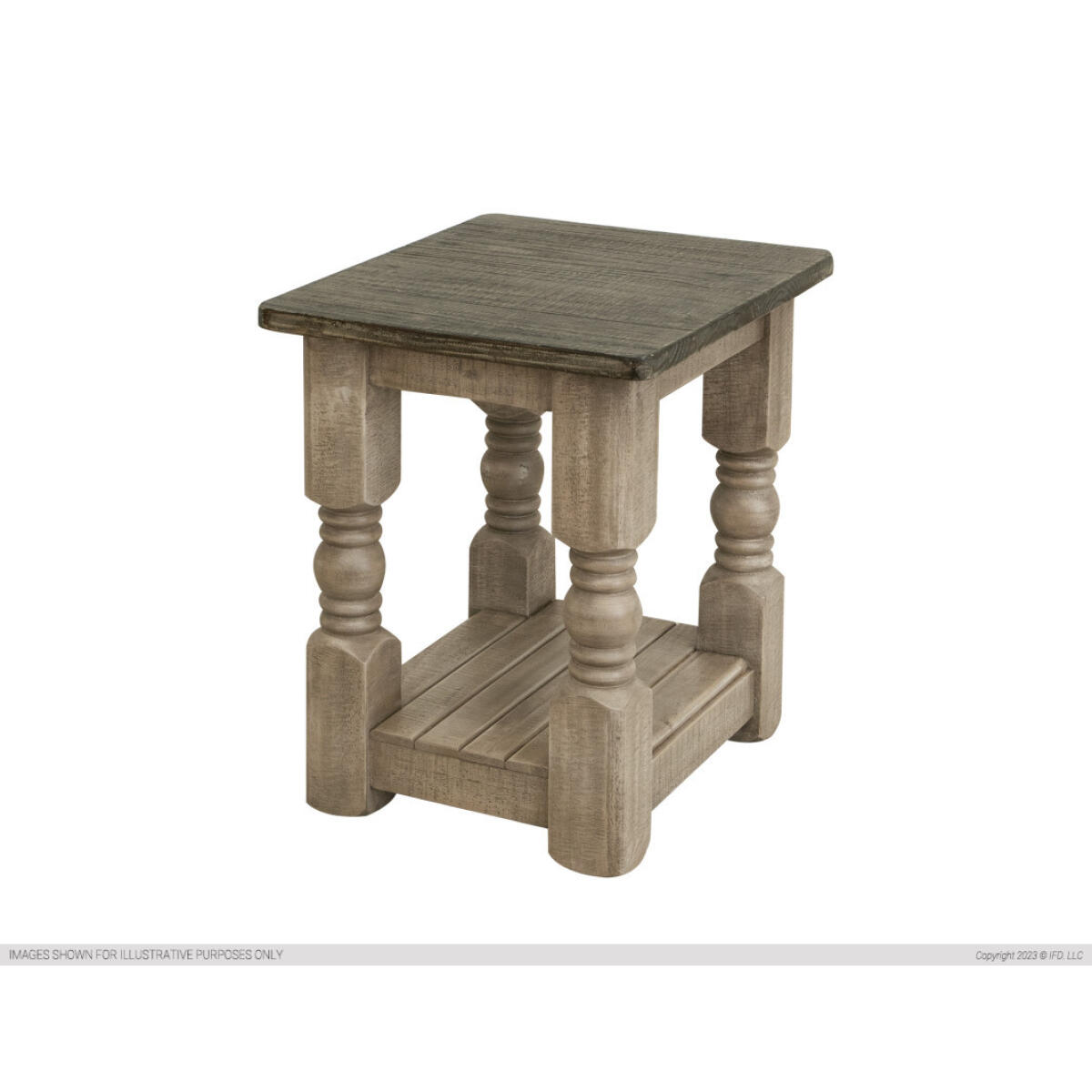 4091 Natural Stone Series Chairside Table Chairside Tables International Furniture Direct 2