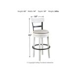 Valebeck Bar Height Bar Stool Barstools Ashley Furniture 23