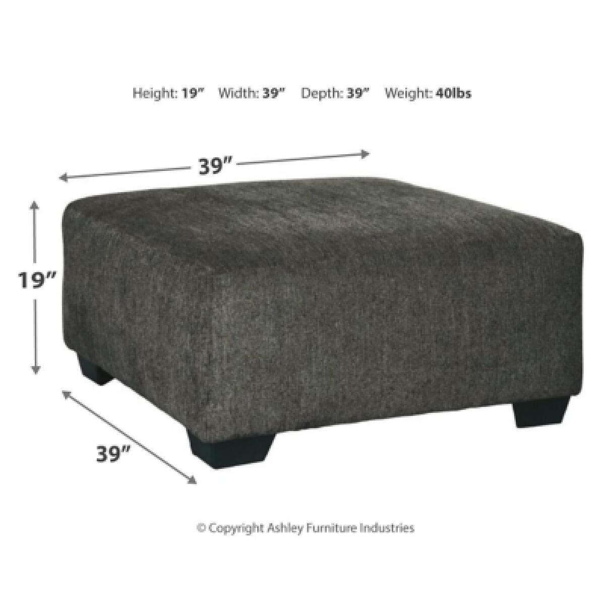 Ballinasloe Oversized Ottoman Ottomans & Poufs Ashley Furniture 11