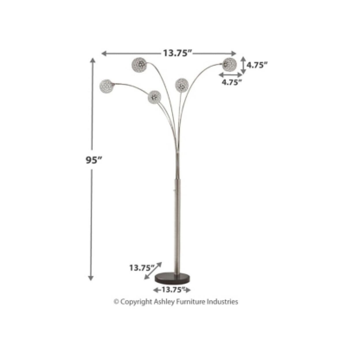 Winter Arc Lamp Lighting Ashley Furniture 11