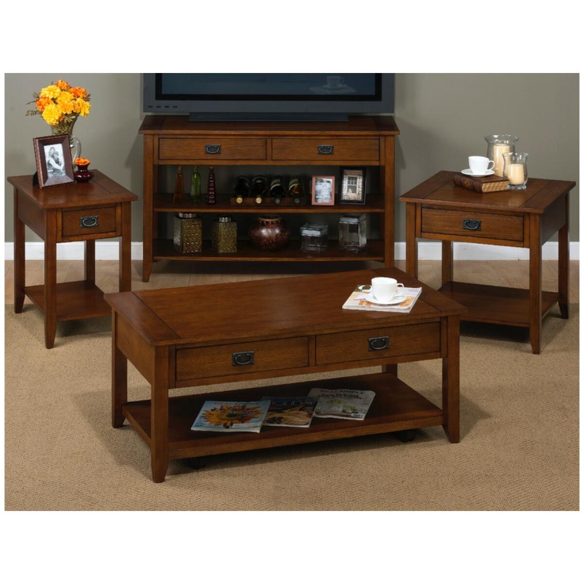 Mission Oak Cocktail Table Cocktail & Coffee Tables Jofran 4