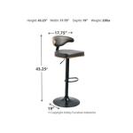 Bellatier Adjustable Height Bar Stool Barstools Ashley Furniture 21