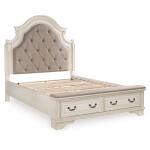 Realyn Queen Upholstered Storage Bed Beds Ashley Furniture 17