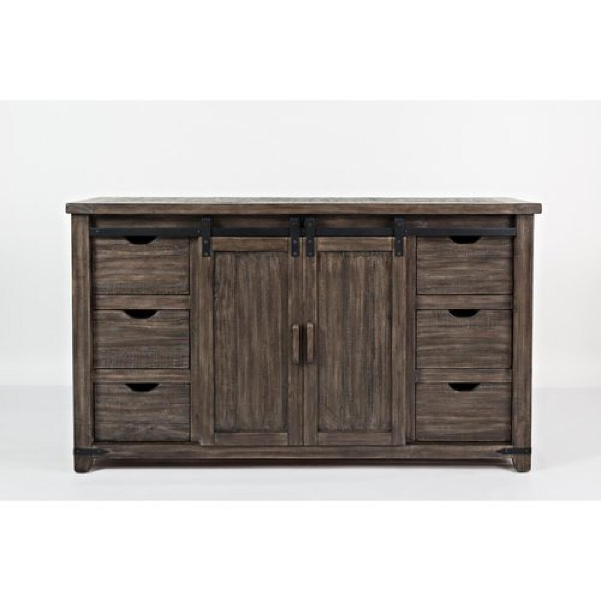 Madison County 60″ Barn Door Server Dining Storage Customizable 4