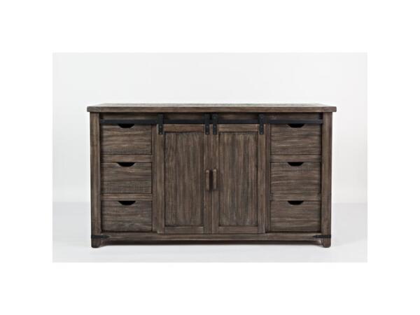 Madison County 60″ Barn Door Server Dining Storage Customizable