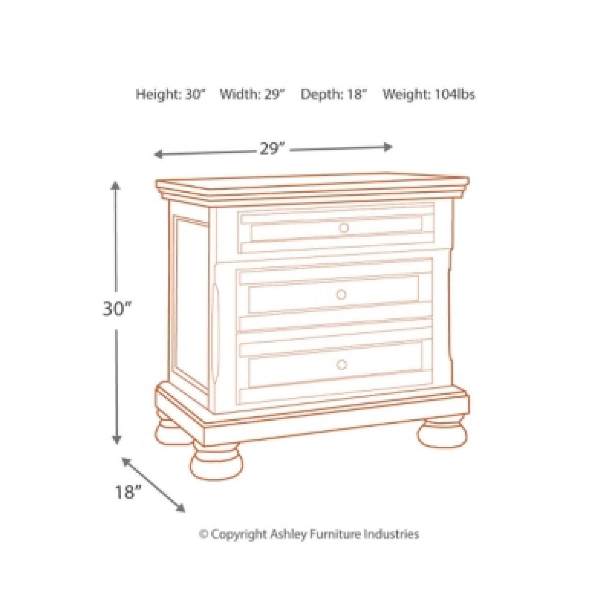 Flynnter Nightstand Nightstands Ashley Furniture 11