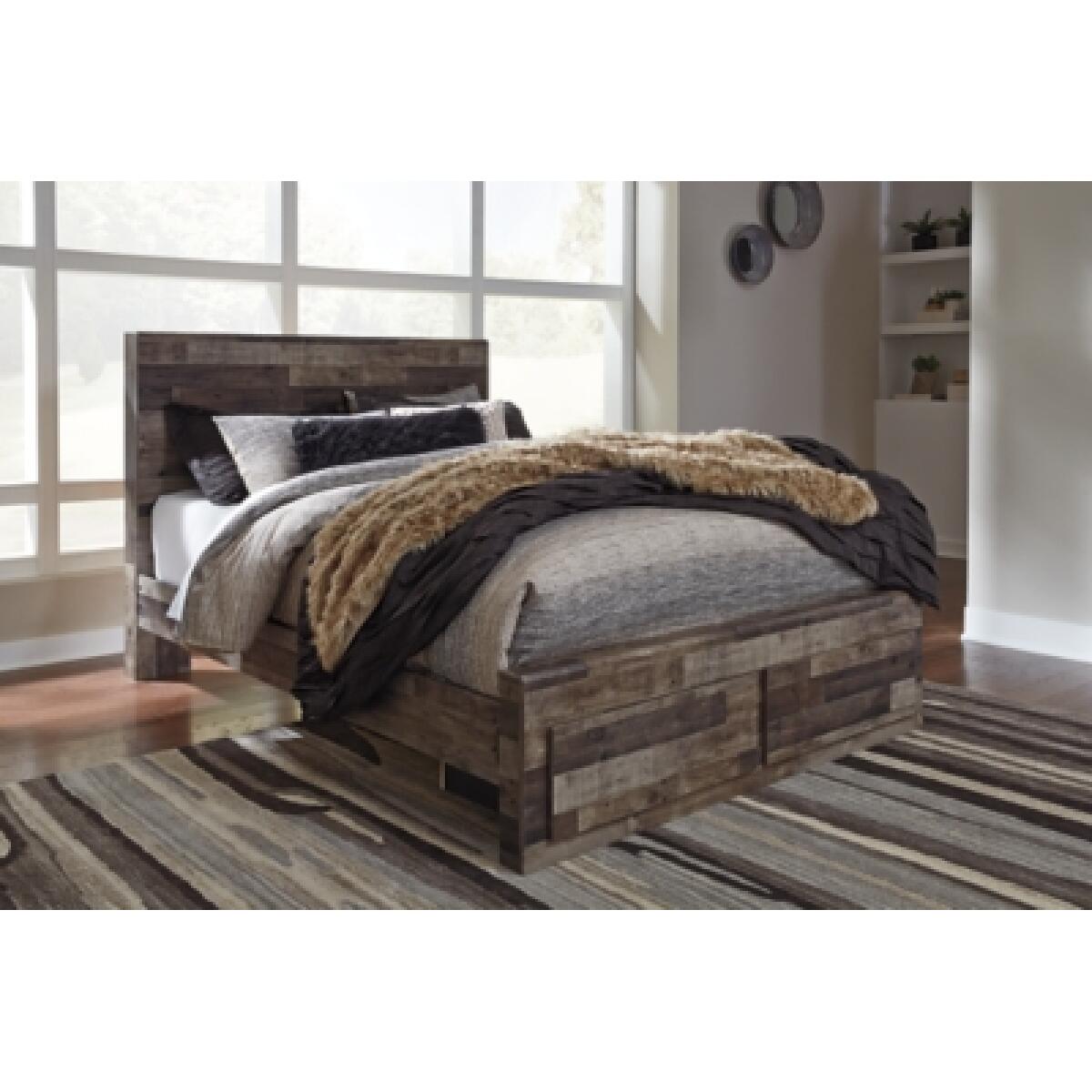 Derekson Queen Panel Bed with 2 Storage Drawers Beds Ashley Furniture 11